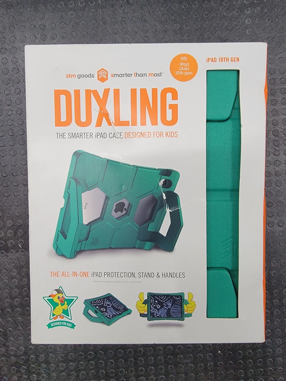 STM DUXLING Kids iPad Case for iPad 10th Gen – Teal Green